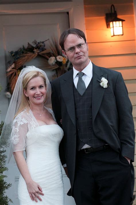 dwight and angela wedding.